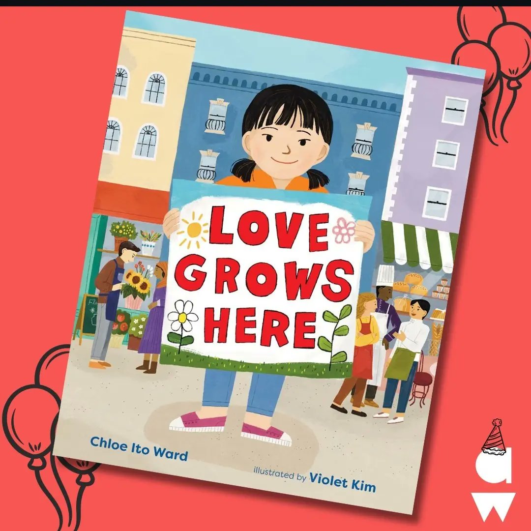 🎉HOORAY🎉 Today is the day!! 🌷LOVE GROWS HERE🌷is out! A huge thank you to Violet Kim, check out her beautiful and adorable illustrations, all my critique partners, and my agent @heathercashmanauthor for helping bring this book together 💖💖💖💖💖