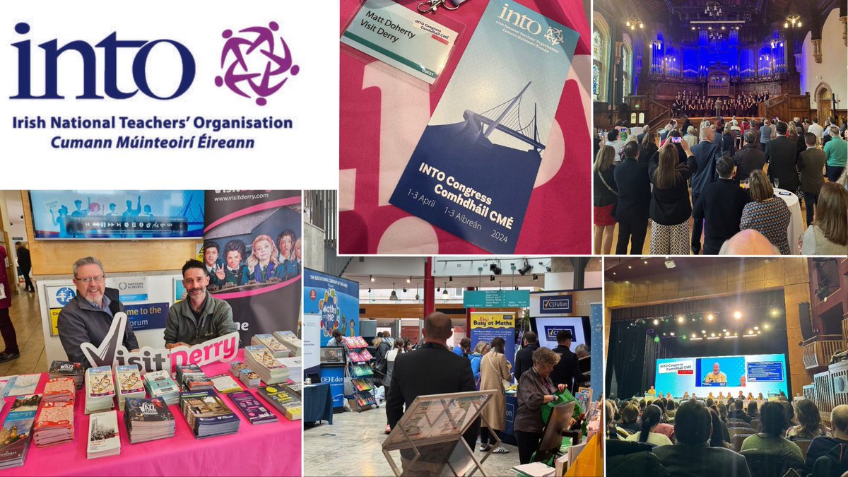 Visit Derry News (@visitderrynews) on Twitter photo We were delighted to host the <a href="/INTOnews/">INTO (Irish National Teachers' Organisation)</a> 156th Annual Congress in the city earlier this week! A huge thank you to the team at <a href="/MillenniumForum/">Millennium Forum</a> for hosting the event as well as all our members for helping provide the famous #LegenDerry welcome to all delegates! We were delighted to host the <a href="/INTOnews/">INTO (Irish National Teachers' Organisation)</a> 156th Annual Congress in the city earlier this week! A huge thank you to the team at <a href="/MillenniumForum/">Millennium Forum</a> for hosting the event as well as all our members for helping provide the famous #LegenDerry welcome to all delegates!