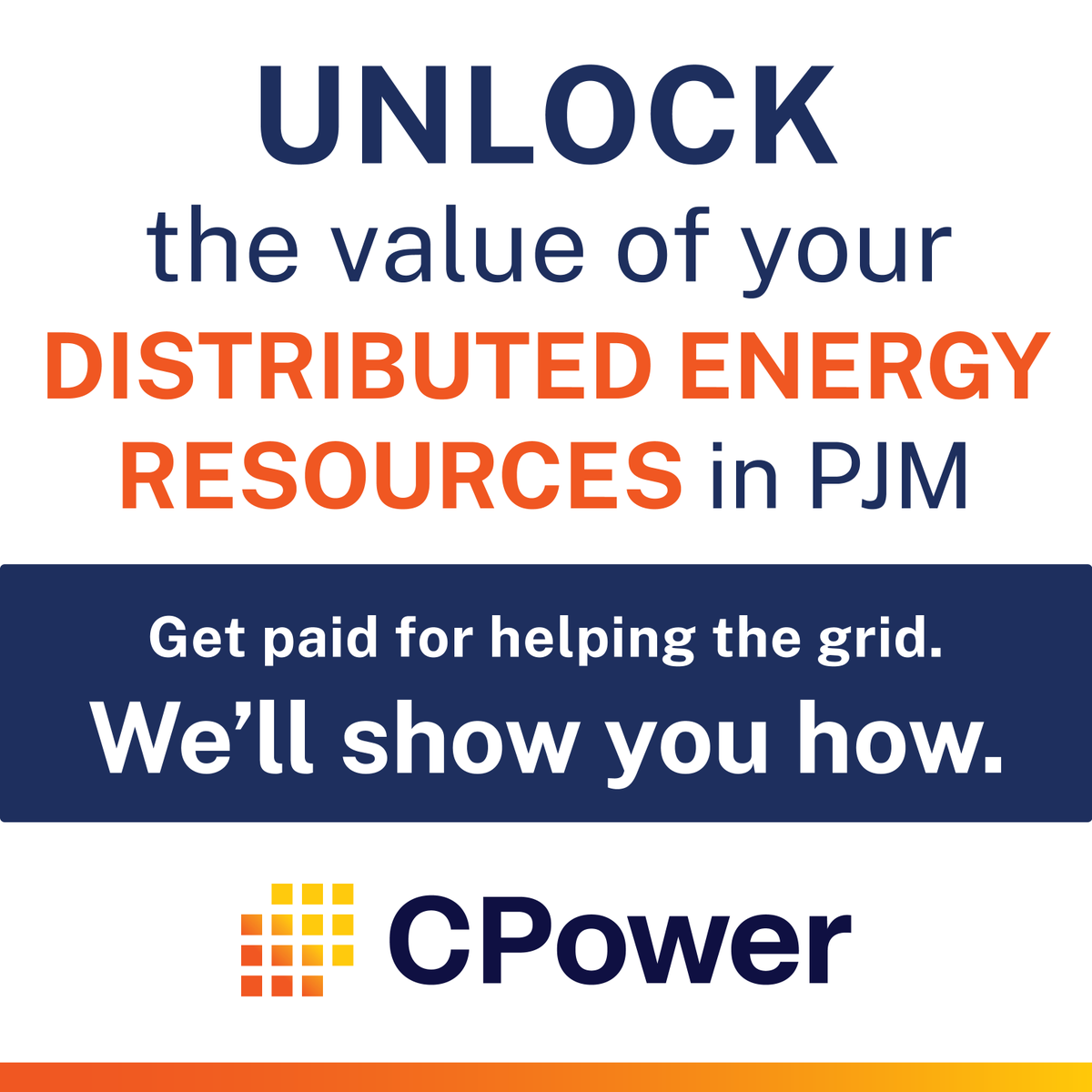 We reward energy users for tapping into their #DERs during periods of high prices or when the reliability of the grid needs a boost. Talk to us today to start earning this summer: cpowerenergy.com/pjm-energy-mar… #PJM #Demandresponse #VPP #energytransition #DER #CustomerPoweredGrid