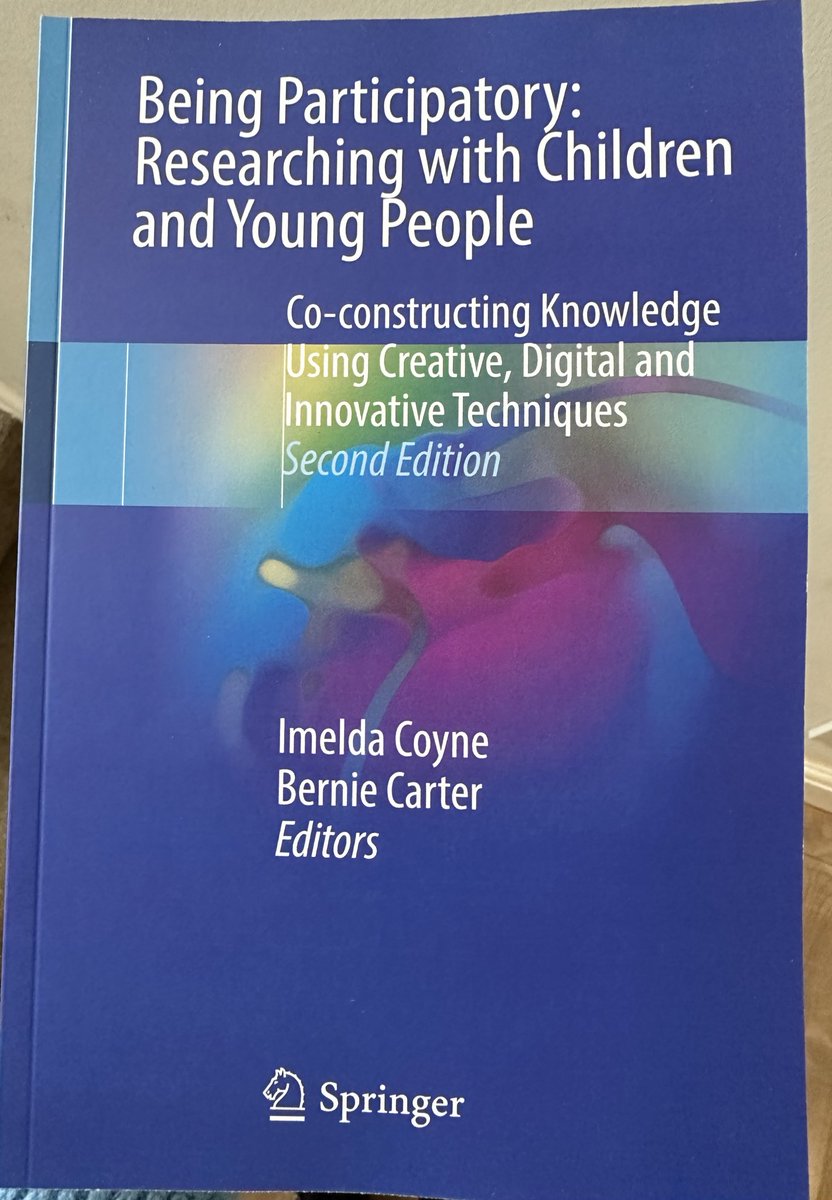 Exciting post day 📦😍. Really excited to read the second edition of Being Participatory: Researching with Children and Young People, featuring a chapter by @samanthawilko on Principles of Participatory Research