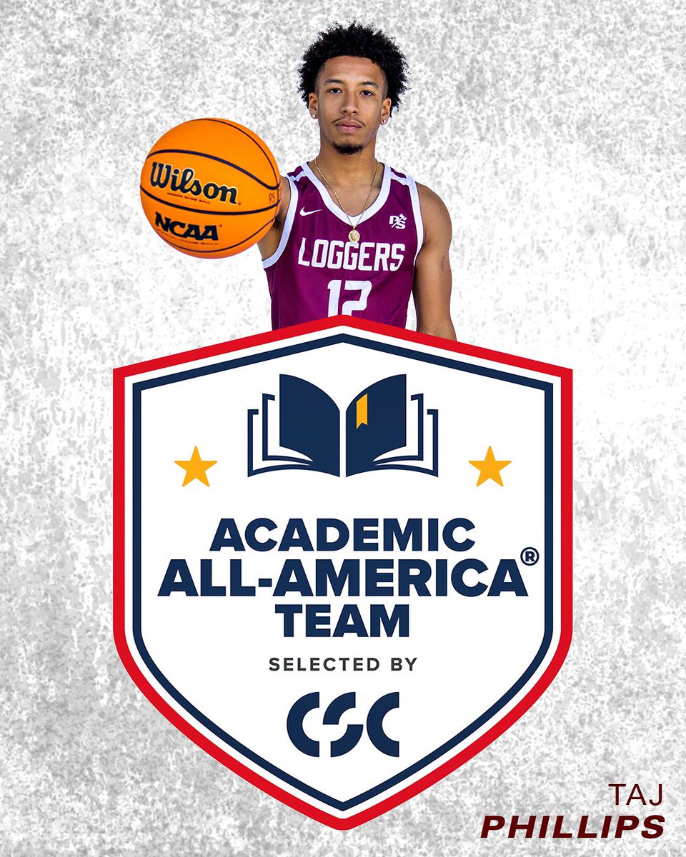 Congratulations to Taj Phillips on earning the distinction for Academic All-America for men’s basketball!