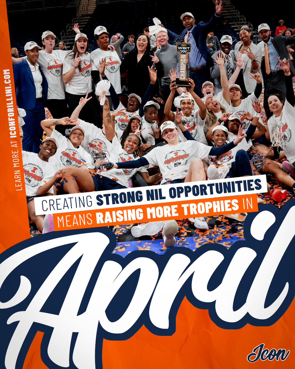 Basketball championships are won in April. Your support of ICON for Illini will create more meaningful NIL opportunities for Illinois student-athletes! Make a gift today: iconforillini.com/become-an-icon