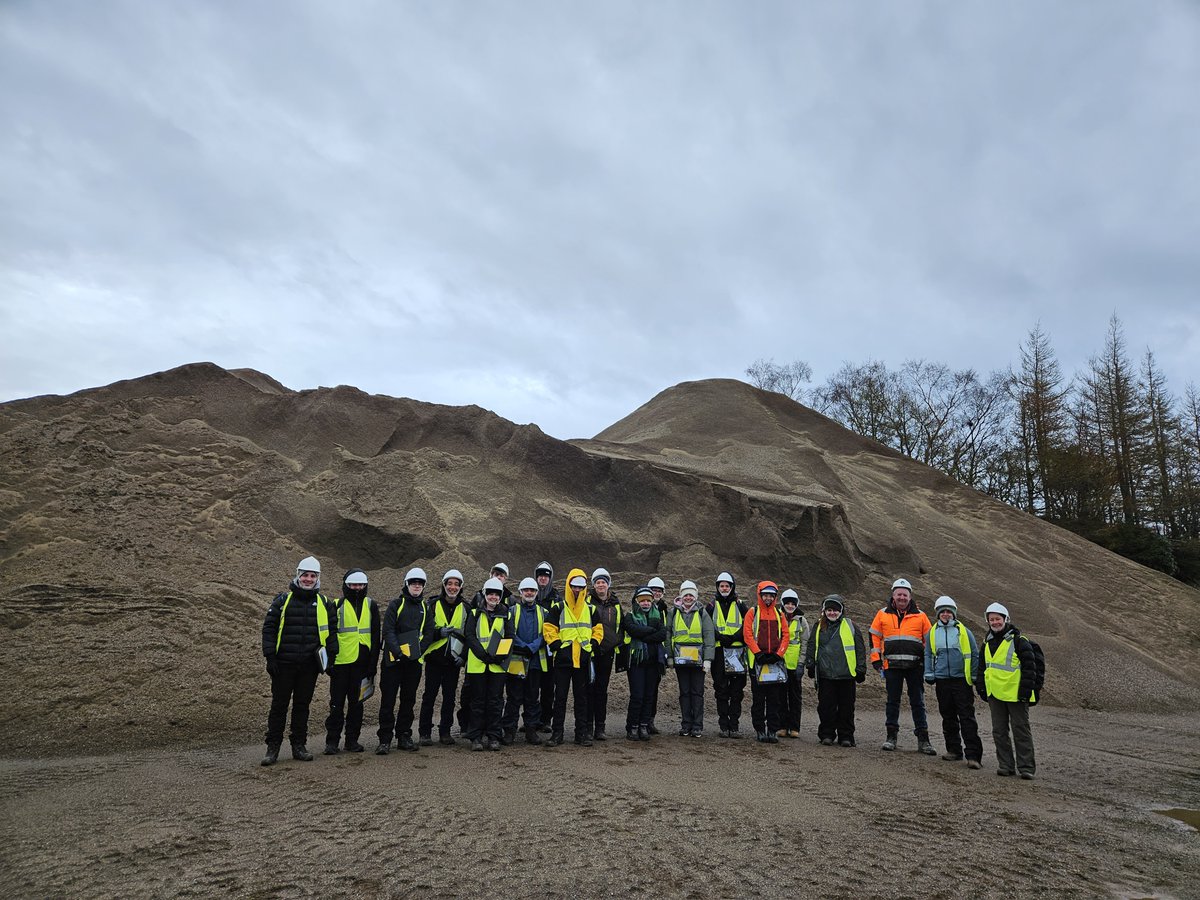 Our sand quarry on Mull has been playing host to visits from 2 groups of 25 Geology students at @UofGlasgow over the last couple of weeks.