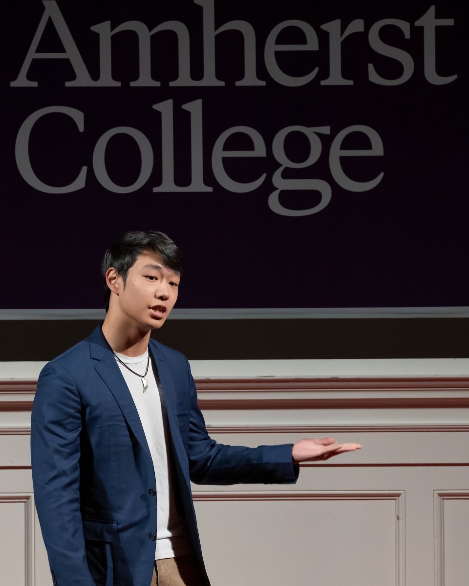 Every February since 2019, the College has held a speaking competition in Johnson Chapel centered on a different theme. This year, students considered the idea of democracy, and Kamil Mahmood '27, Jaimie Han '26 and Spencer Michaels '24 took home awards. bit.ly/3VzVzPK