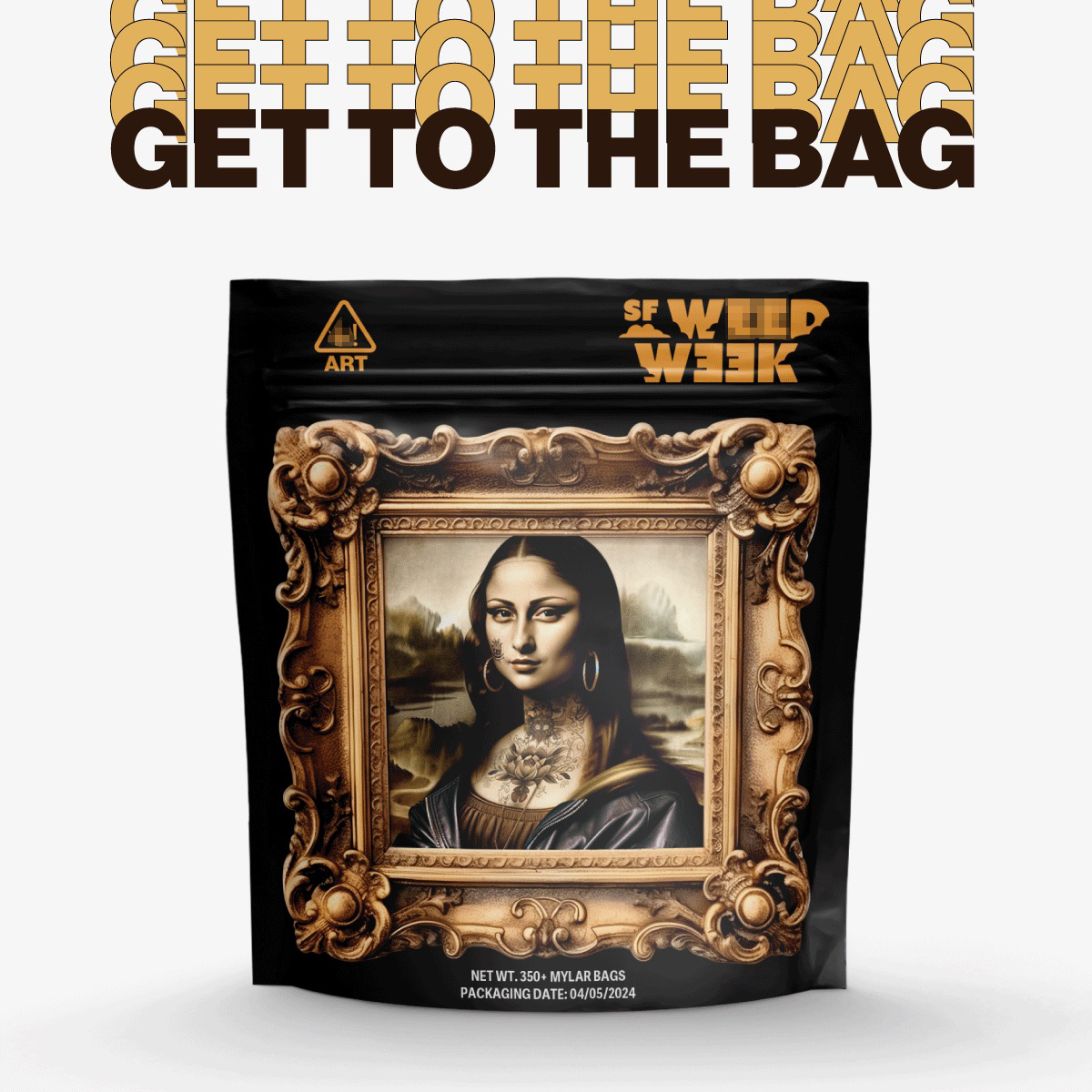 Join us tomorrow to secure the bag in SF for @sfweedweek. You won’t want to miss the 500+ mylar art show 'Get to the Bag' on opening night (April 5th) from 4:20PM to 9PM PST. Click here to RSVP today: sfweedweek.com/schedule/