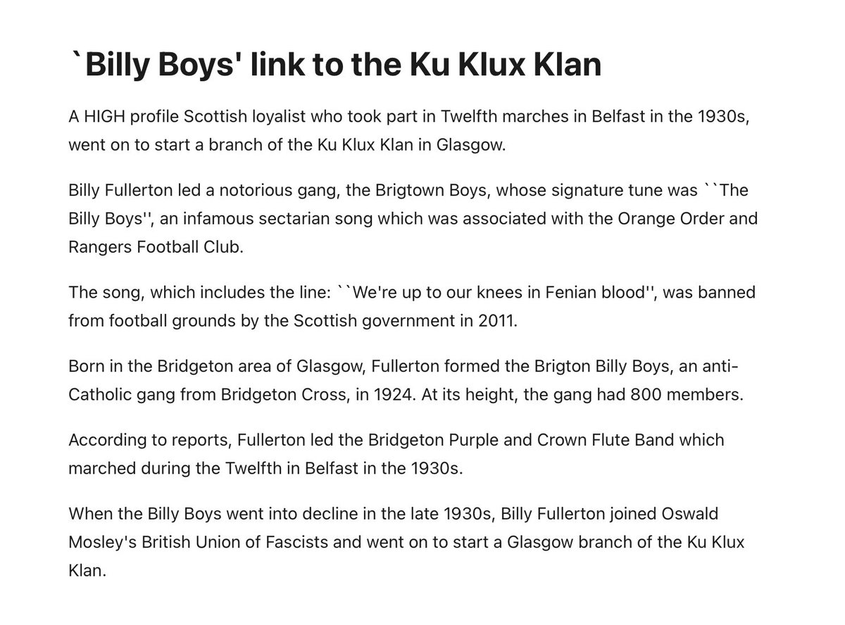 @turnerchris @akalamusic The most famous Razor Gang member was Billy Fullerton who started up a Glasgow branch of the KKK