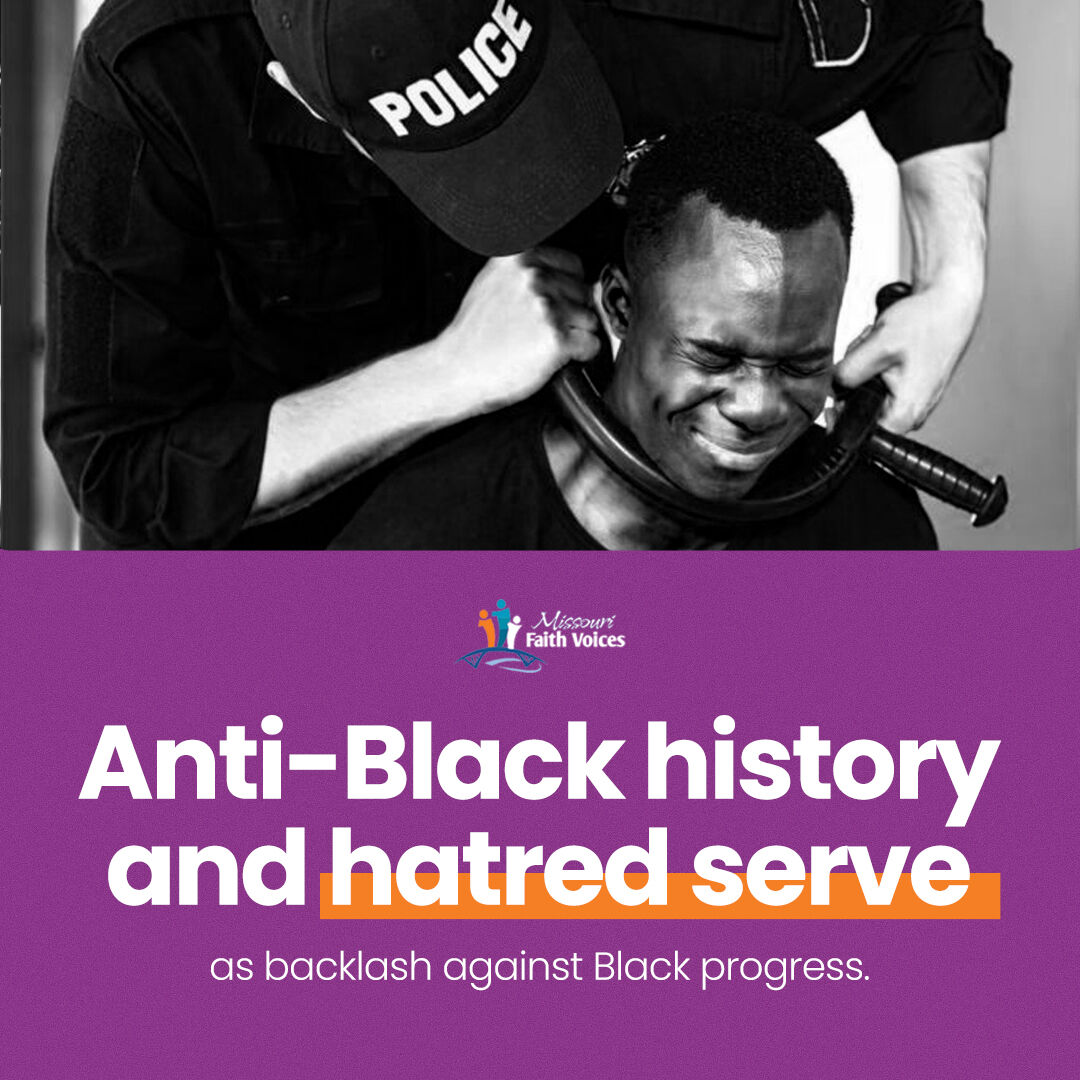 Unveiling the Dark Truth: From anti-Black history to rising racial tension, the legacy of hate persists, hindering Black progress. 🌟

Stand against injustice and racism with Missouri Faith Voices. 

#equityforall #justiceforallofthem #faithinactionrecords