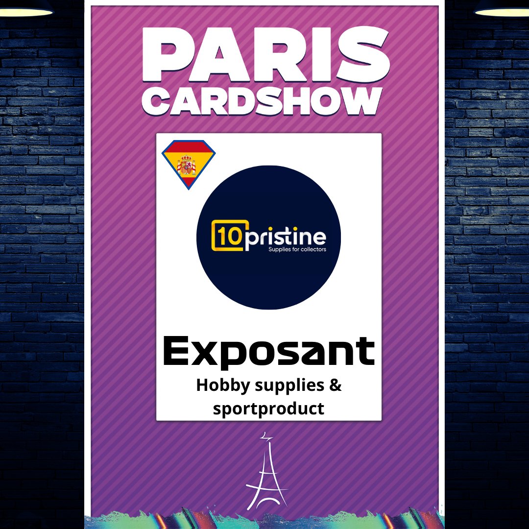 pariscardshow's tweet image. Nous avons le plaisir de vous annoncer la présence de @tenpristine
10 Pristine est un shop espagnol incontournable proposant des produits de protection pour les collectionneurs. 
Vous pouvez également trouver des figurines de vos sportifs préférés. 

Merci de votre présence !
