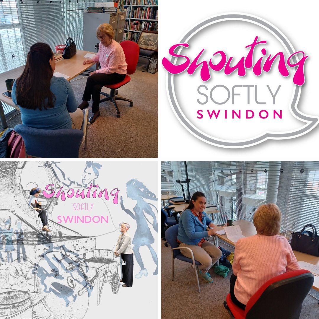 Today we welcomed Felicity from #ShoutingSoftlySwindon who is collecting stories about #SwindonWomen She discussed with Marlene her journey from childhood to becoming a deputy headteacher. Join the Discovery Event on April 8, 3:30-5:30 pm at @SwindonLocal l8r.it/6xh7