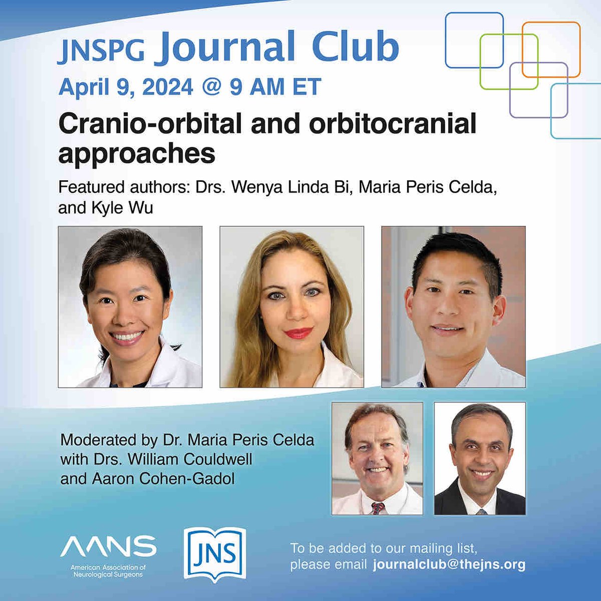 #JNSJournalClub April 9, 2024 @ 9am Cranio-orbital and orbitocranial approaches. To be added to our mailing list, please email journalclub@thejns.org Neurosurgical Atlas attendee link: us02web.zoom.us/webinar/regist…