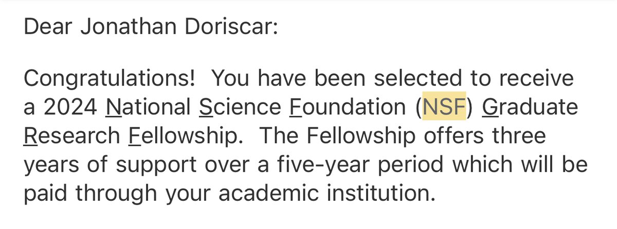 I am extremely thrilled to share that I have been honored with the NSF GRFP! Below, is a thread including all the words of gratitude and some other achievements I am proud of from this year. Please bear with me as I celebrate my colleagues and myself a bit 😇