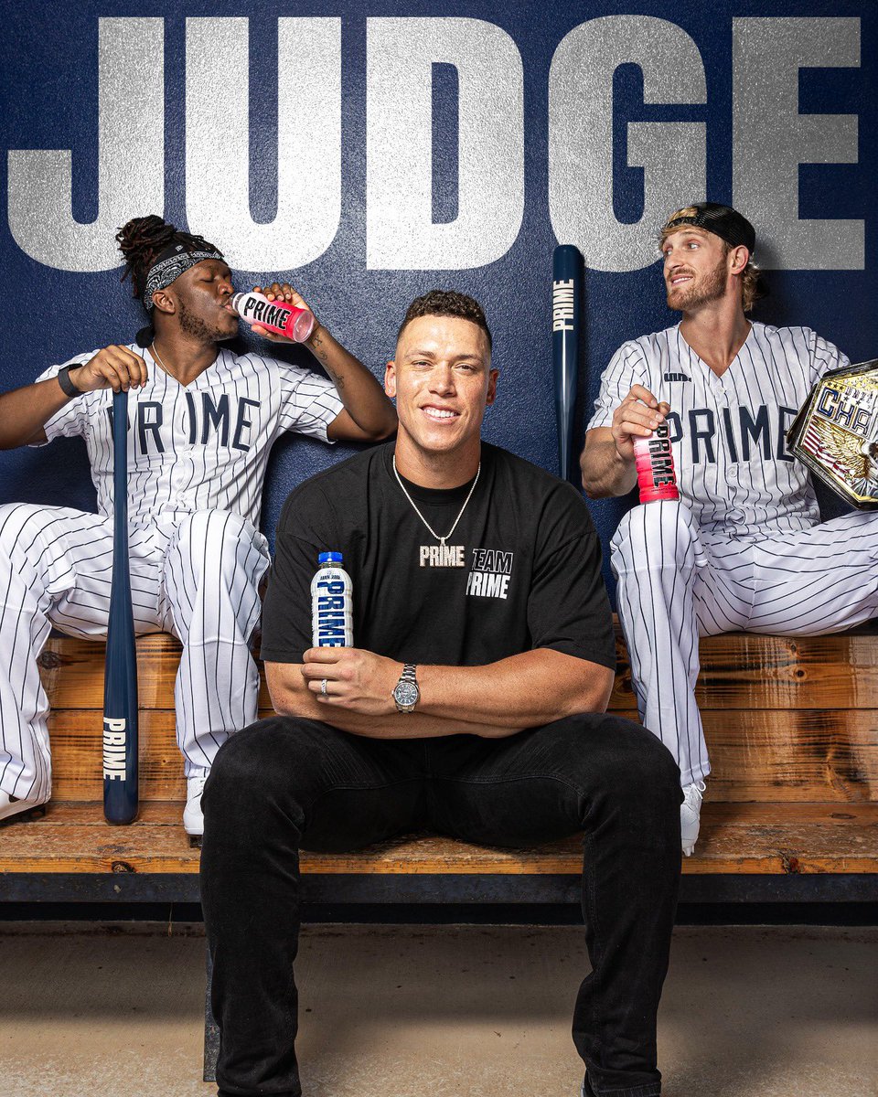 All Rise for the newest member of the Prime Team ⚾️ @TheJudge44 x @PrimeHydrate