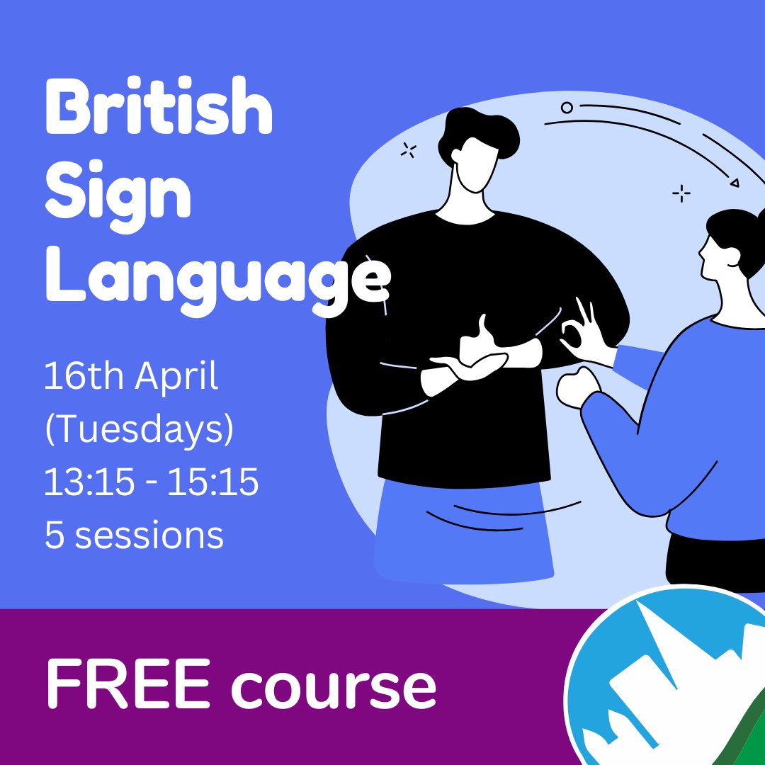 FREE British Sign Language (BSL) 5-week Course Starts 16th April 13:15 - 15:15 citycollegepeterborough.ac.uk/courses/britis… Enrol today: 01733 761361 admin@citycollegepeterborough.ac.uk #BritishSignLanguage #BSL #DeafCulture #SignLanguageCourse #LearnBSL #DeafCommunity