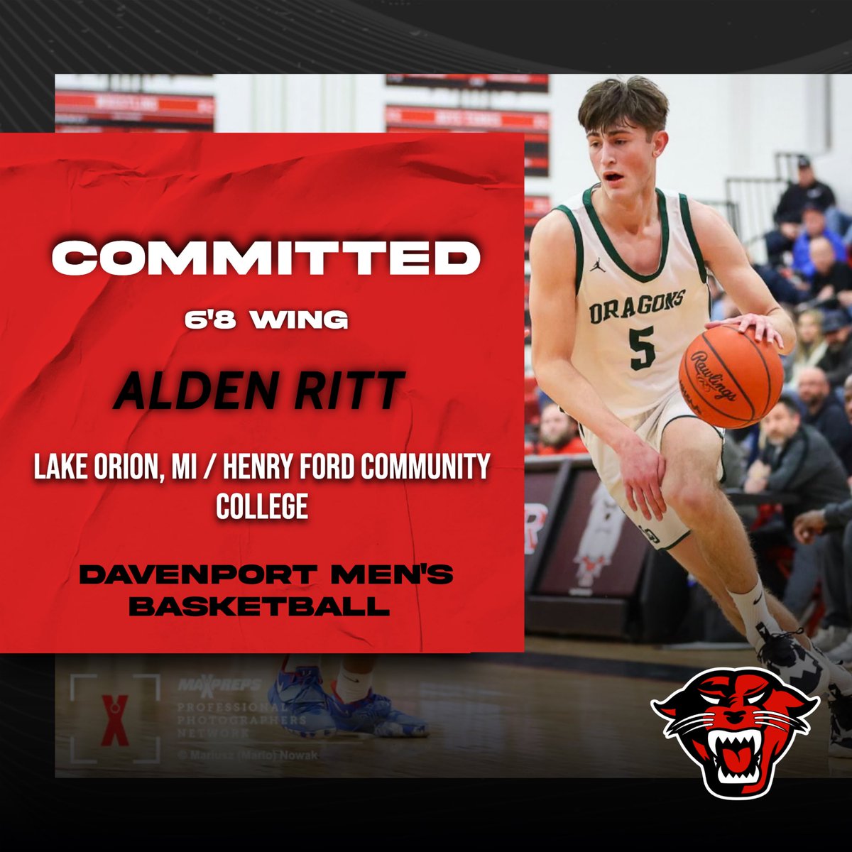 Newest member of the Panther Family, Alden Ritt! 🐾🏀