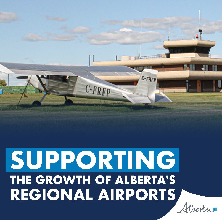 Alberta’s government is providing $1.13 million in grant funding to regional airports across the province to develop business cases and feasibility studies for airport growth and improvements.