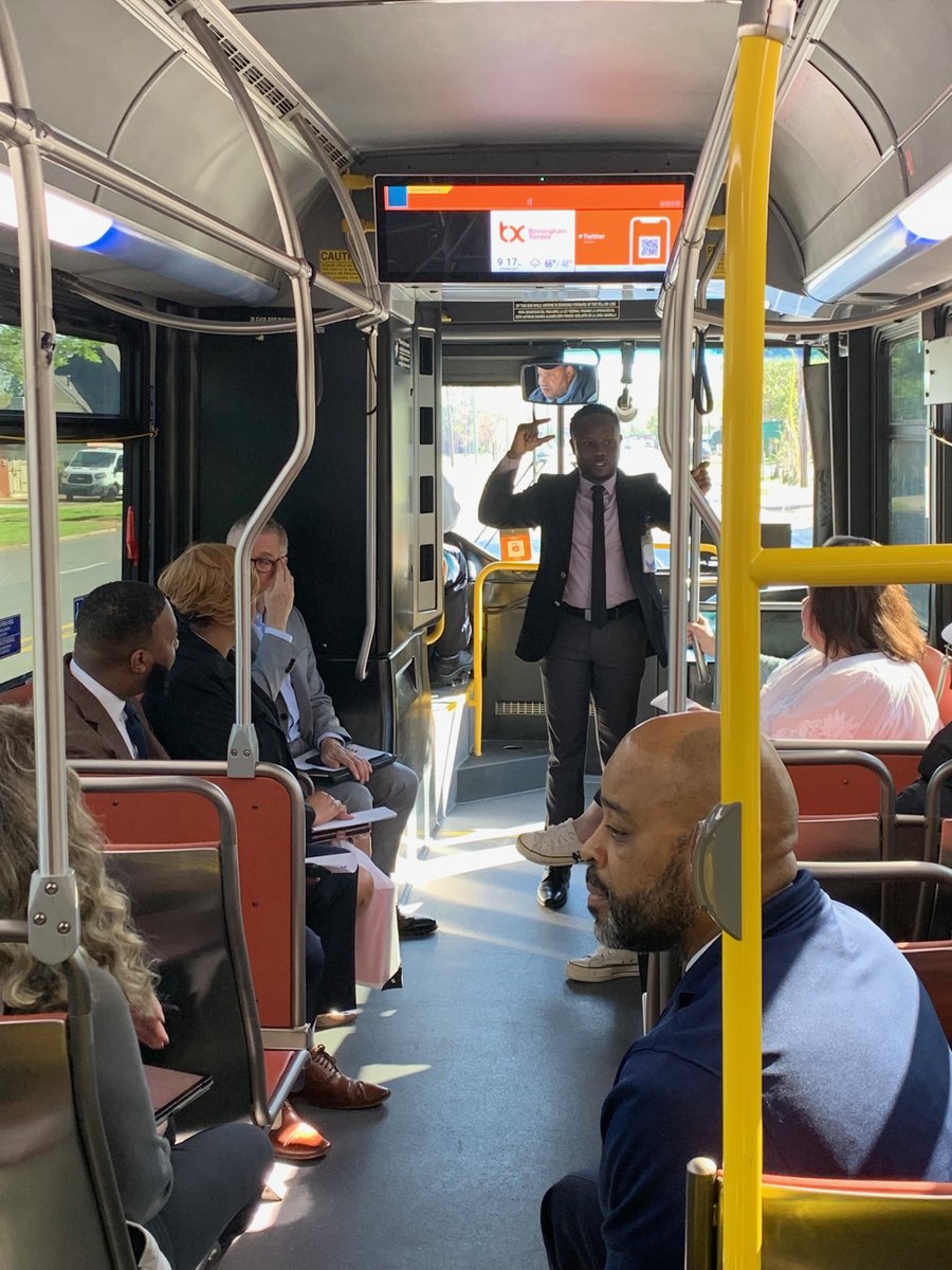 BJCTAMAX's tweet photo. Representatives from the City of Hoover, Vestavia Hills, Via and the Community Foundation joined the MAX team to witness the convenience and efficiency of microtransit service. Better connectivity is coming soon! #MAXTransit #MAXOnDemand https://t.co/iZ4mDFLsBF