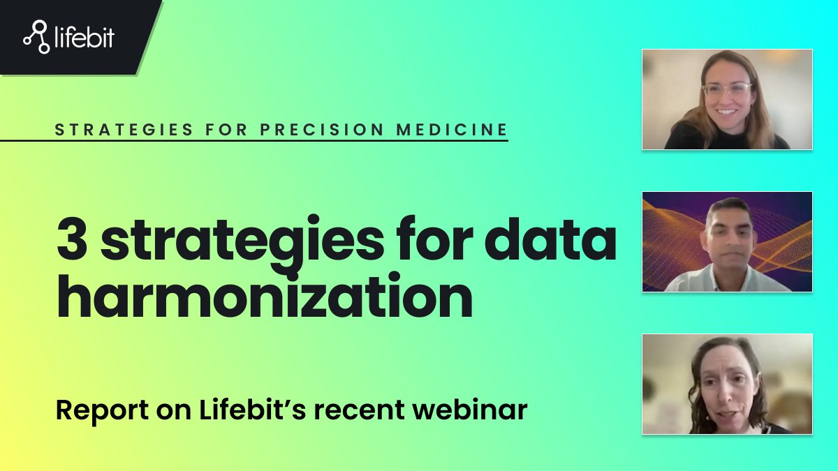 .<a href="/lifebitAI/">Lifebit</a>'s latest webinar report delves into strategies outlined by industry leaders on how to effectively streamline and standardize health data, driving impactful outcomes and advancing medical research. Read it now: bit.ly/3J7Pmn0