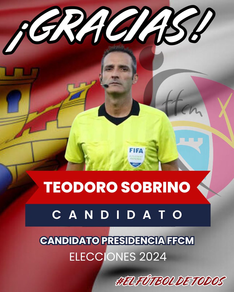sobrinomagan's tweet photo. 🙏 ¡𝐆𝐑𝐀𝐂𝐈𝐀𝐒!

🙌 Gracias a todos los clubes, jugadores y entrenadores que nos han dado su apoyo.

🗣️ De las dos candidaturas que se presentaban hemos conseguido ser la única elegida asambleísta y, por tanto, la única que puede presentar su candidatura a la presidencia de la FFCM.

🤔 La candidatura de Burillo ha conseguido prácticamente la totalidad de sus asambleístas gracias al voto por correo, cuyas irregularidades ya conocéis.

💪 Ciudad Real, provincia donde el voto presencial ha sido superior al voto por correo, era el escenario donde se presentaban y enfrentaban los dos candidatos. Allí ha quedado claro cuál es la opción elegida: la nuestra. Los clubes han decidido con sus votos que Pablo Burillo se quede fuera de la Asamblea.

#elfutboldetodos #sigamosrompiendobarreras