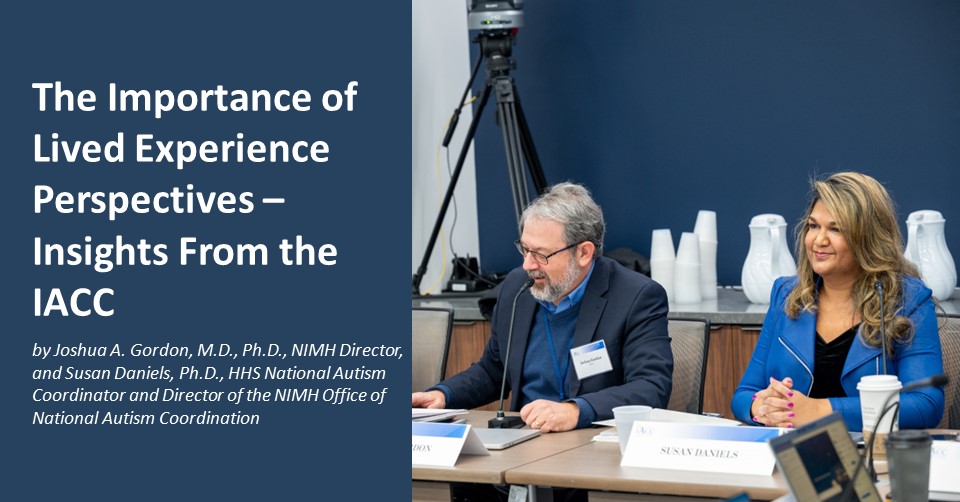 Community voices have helped shape federal autism activities. Check out the blog post by @NIMHDirector Dr. Joshua Gordon and Dr. Susan Daniels, HHS National Autism Coordinator & NIMH ONAC Director: nimh.nih.gov/about/director… #AutismAcceptanceMonth #AutismAwarenessMonth #autism