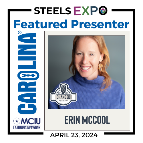 Tune in as Erin McCool from @CarolinaBio discusses using phenomena to make science meaningful. Departing from traditional teaching models, educators are now facilitators of learning experiences rather than conveyors of knowledge. learn.mciu.org/changed/podcast #ChangED #MCIUSTEELSEXPO