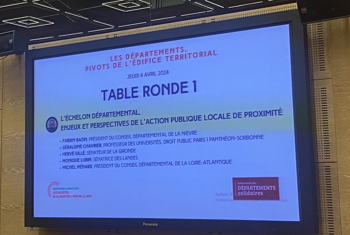 👥 Cet après-midi, les @senateursPS et l’association Départements solidaires organisent le colloque « Les Départements, pivots de l’édifice territorial » à l’heure où le gouvernement mène une réflexion sur la décentralisation