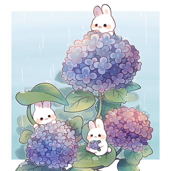 Hydrangea bunnies  