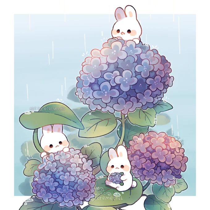 Hydrangea bunnies  