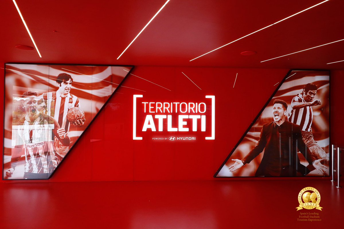 Territorio Atleti, reconocido como 'Mejor experiencia turística en estadios de fútbol en España en 2024' por los World Travel Awards. ➡ loom.ly/V0mlIDs