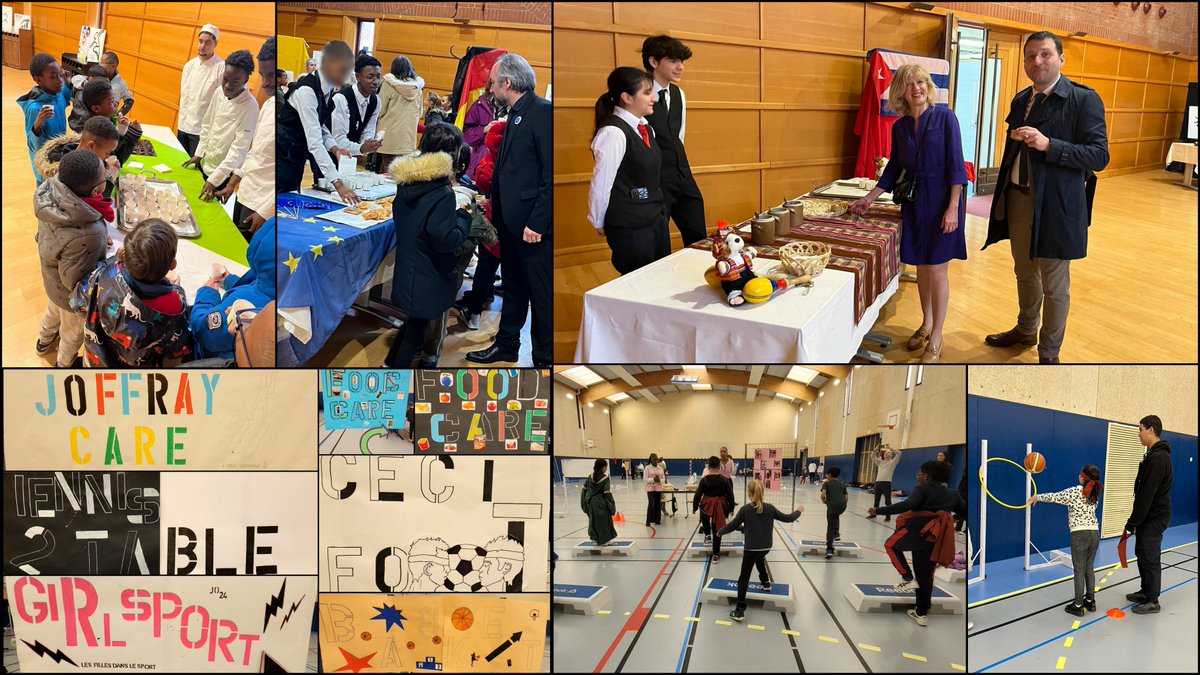Académie de Versailles (@acversailles) on Twitter photo Forum Olympique #TeamAuffray2024 à <a href="/villeclichy/">Ville de Clichy-la-Garenne</a> (92) !
Les lycées font découvrir des pratiques sportives inclusives au cours de l'histoire et des activités culinaires de tous les continents aux élèves des écoles élémentaires de Clichy pour la #SOP2024.
👏Bravo ! Forum Olympique #TeamAuffray2024 à <a href="/villeclichy/">Ville de Clichy-la-Garenne</a> (92) !
Les lycées font découvrir des pratiques sportives inclusives au cours de l'histoire et des activités culinaires de tous les continents aux élèves des écoles élémentaires de Clichy pour la #SOP2024.
👏Bravo !