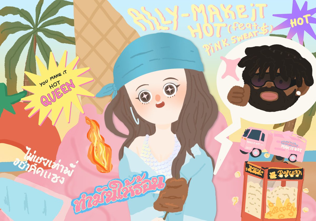 taksayarkhappi's tweet image. ฟังเพลงใหม่แอลลี่แล้วชอบมาก ชอบเอ็มวีด้วยขอวาดภาพความประทับใจมัดรวมความชอบในเอ็มวีมาเลย แอลลี่สวยสะบัดเลยนี่ใจละลายหมดแล้ว 🥹💘✨ 

#แอลลี่ #ALLY #MakeItHot 

(ไปฟังกันคับพี่ๆ แปะ youtu.be/3HnflTxvAtg?si…)