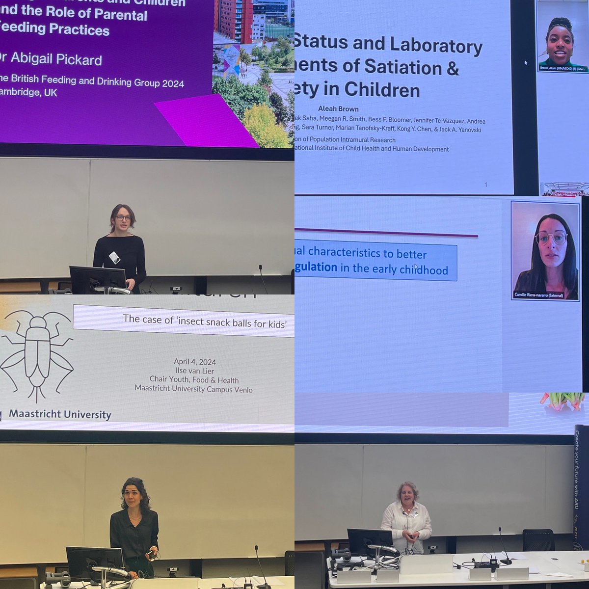 The first day of #BFDG2024 is ending with a lovely session on Eating Behaviour in Childhood by presentations of Aleah Brown, @AbigailPickard6 @rn_camille @ilsevanlier @natjelli 👧🏼 Thank you all!