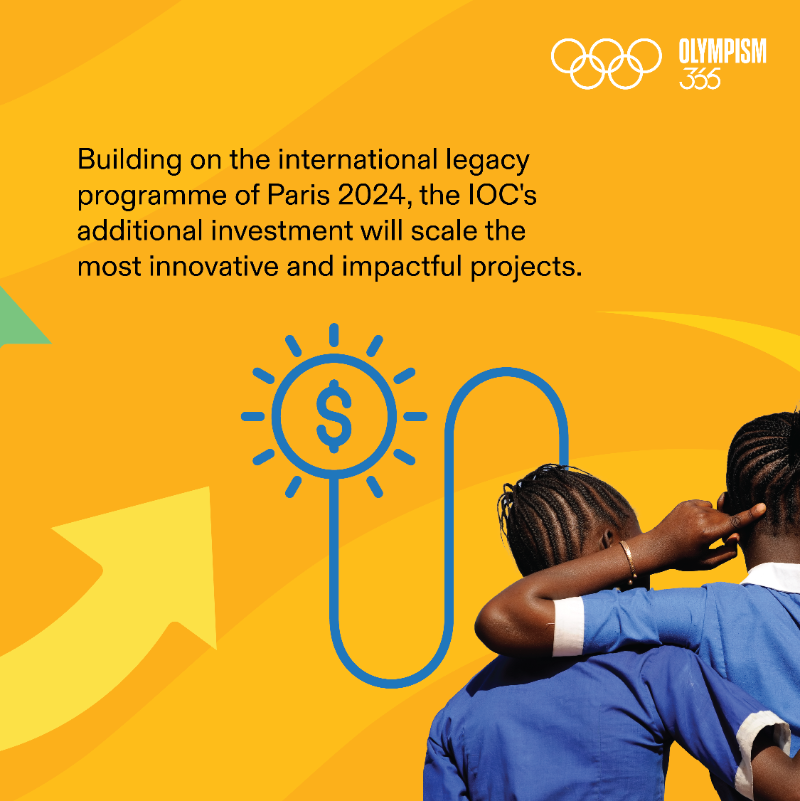 iocmedia's tweet photo. The IOC will ensure continued funding for the most impactful sport for development projects currently supported by @Paris2024 and @AFD_en in Africa #SportDay