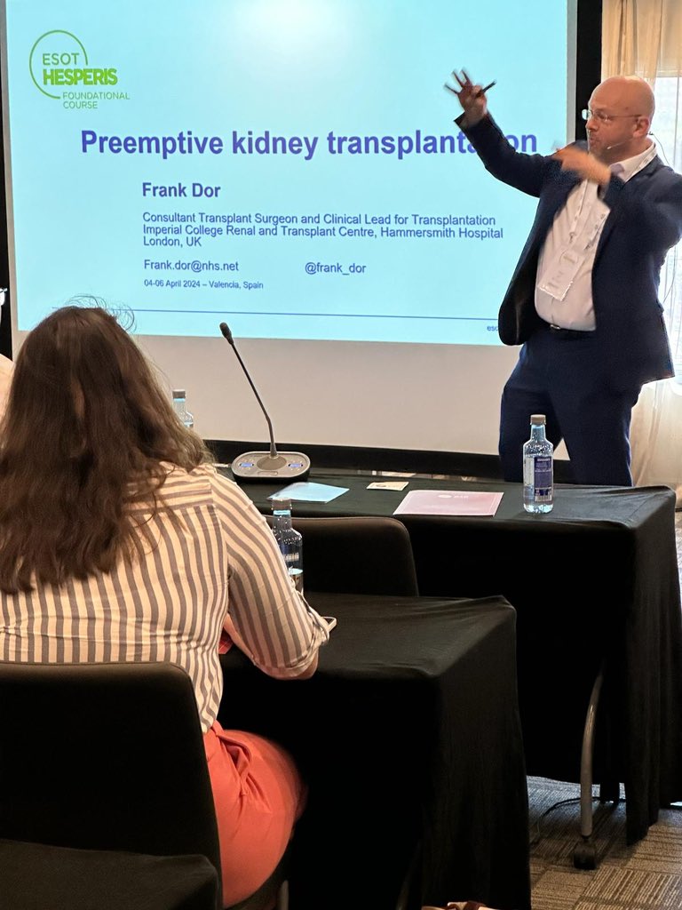 Talking about #preemptive #live #donor #kidney #transplantation always makes me very passionate ! #HESPERIScourse @ESOTtransplant photo credit:@lucatoti74
