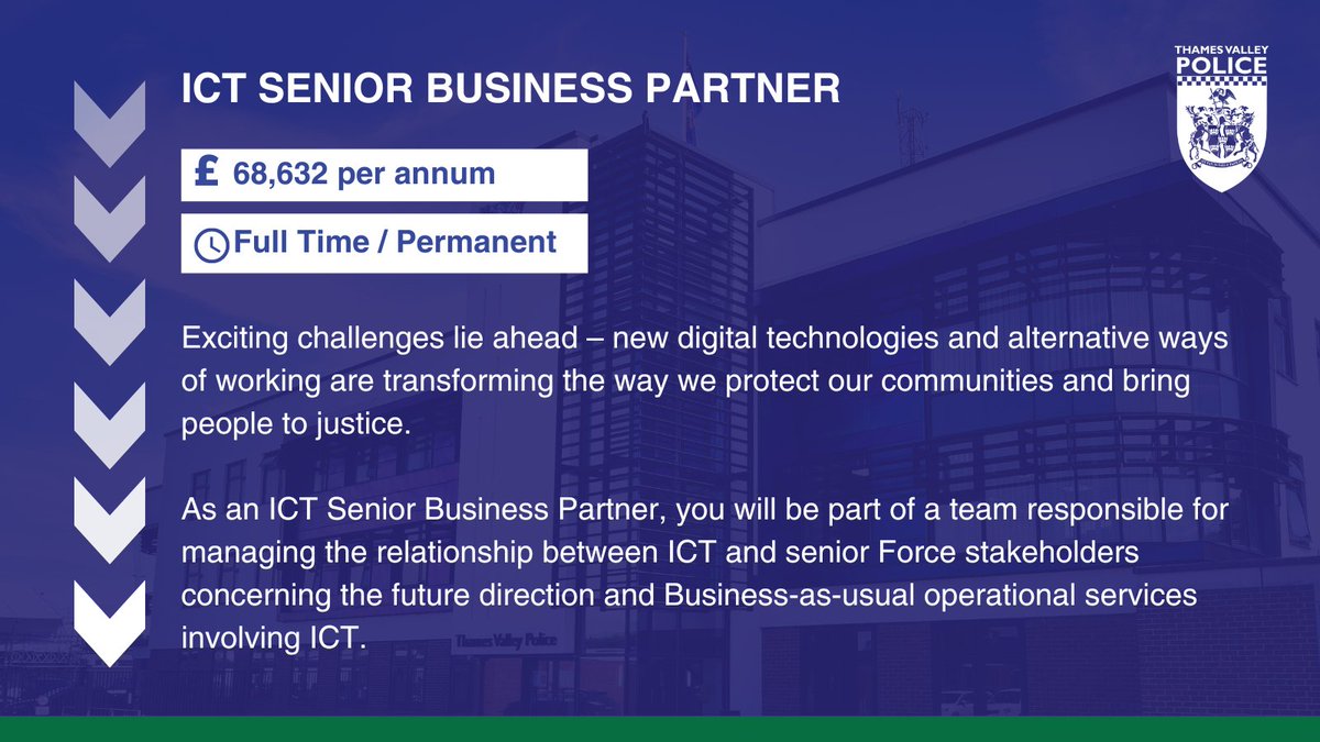 📢Are you looking for a career that makes a difference? Don't miss out on the opportunity to join our ICT department as an ICT Senior Business Partner! Apps close THIS SUNDAY! Apply now and join our team 👉orlo.uk/Yh5XK