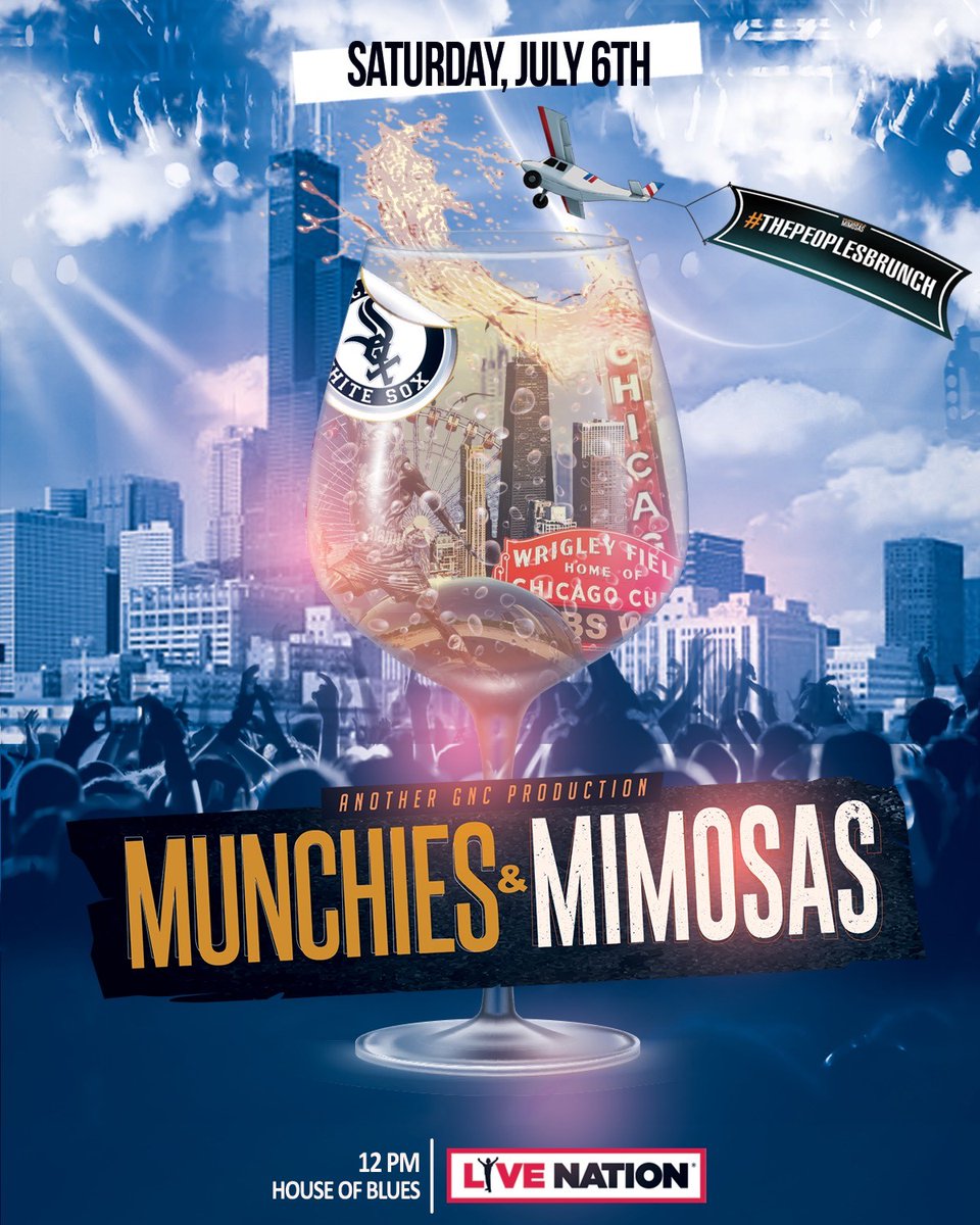 JUST ANNOUNCED: Munchies & Mimosas: The Ultimate Hip-Hop and R&B Brunch comes to our house on Saturday, July 6! 🥂 @MunchiesHQ Grab presale tickets now with code: RIFF. General on sale starts Fri 4/5 at 10am! livemu.sc/4aBI3PY