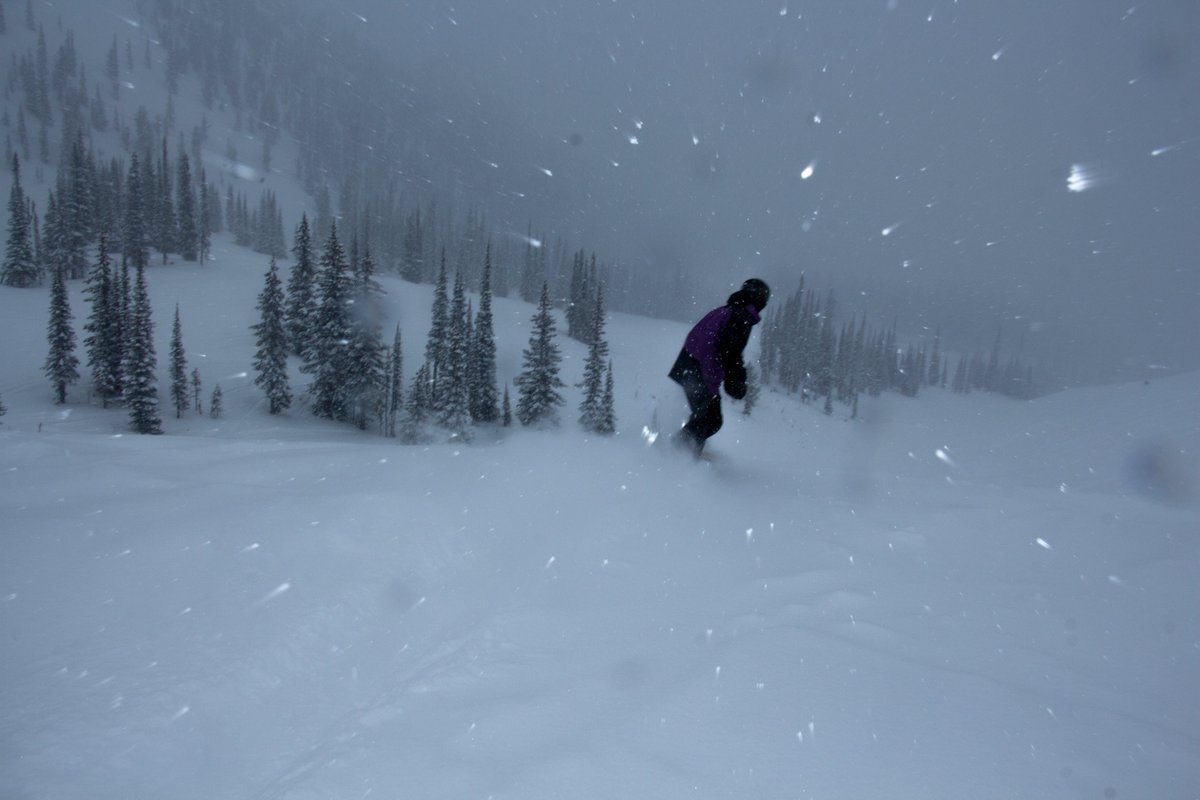 Storm riding. It is currently dumping and is forecasted to come down throughout the day. Keep it coming!