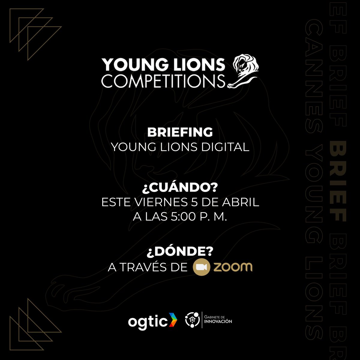 ¡Atención, participantes de Young Lions Digital, el reto está por comenzar! 🚀🎨 

¿Están listos para demostrar tu creatividad en Young Lions Digital? 

Mantén tus ojos en sus bandejas de entrada, ¡el brief estará disponible pronto! 💡💻 

#YoungLionsDigital
#Younglions2024