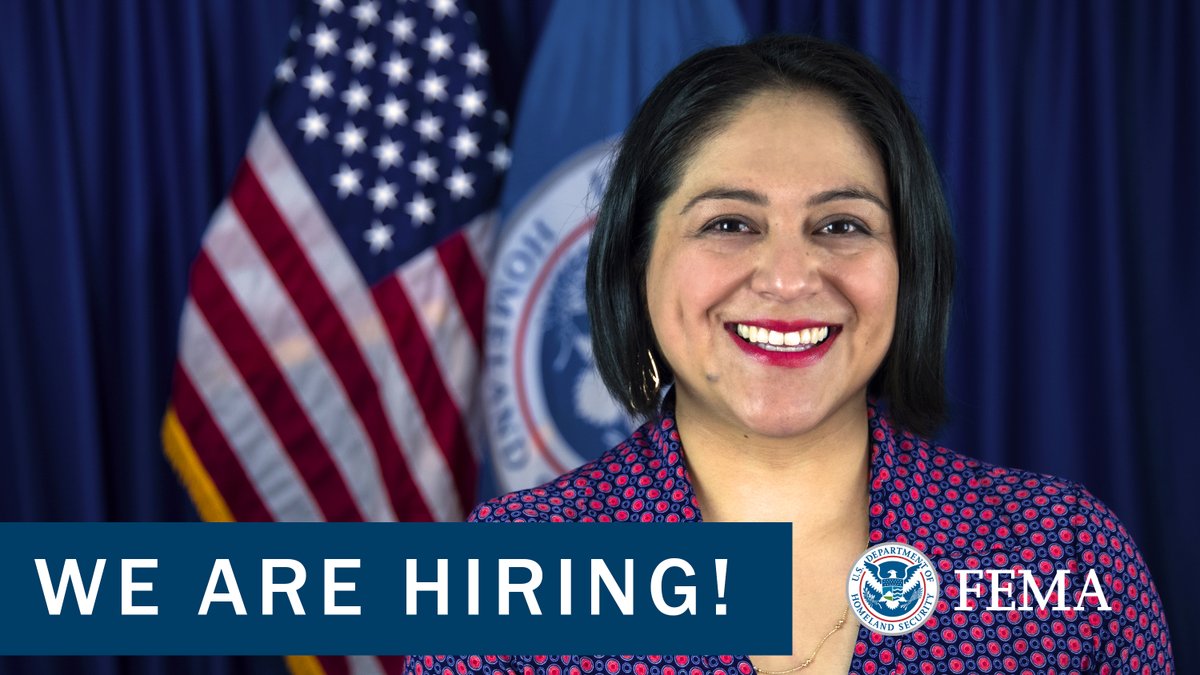 fema's tweet photo. Are you interested in a career in emergency management? We have a wide variety of jobs to choose from. Explore all the different career paths we have by visiting: https://t.co/6Yin3jXAyn

#ChooseFEMA https://t.co/ZI1MB7wrOI