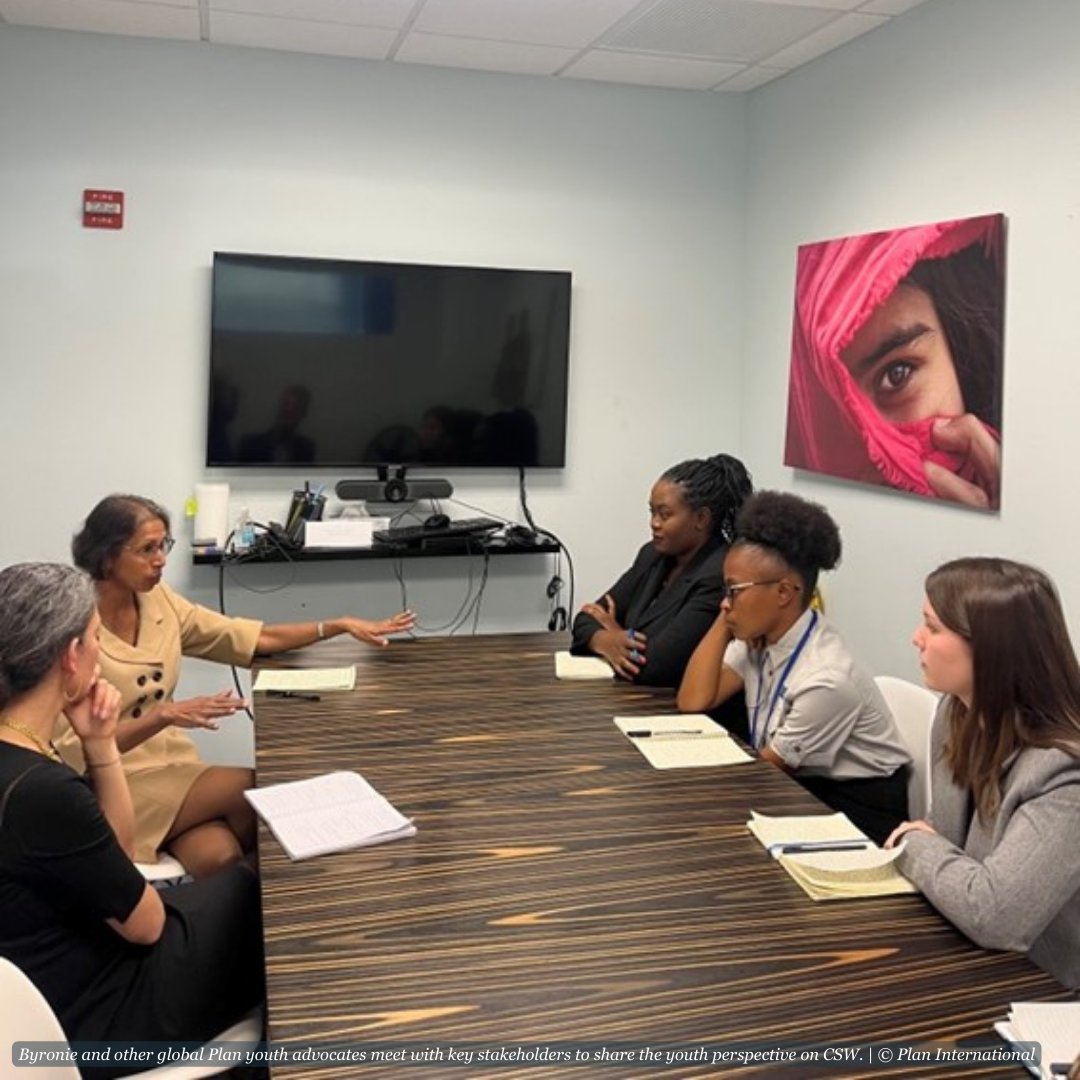 Byronie, a Plan International USA Youth Advisory Board member, recently attended the @UN Commission on the Status of Women. As an attendee and youth observer, Byronie attended policy briefings and events - check out her week in pictures!