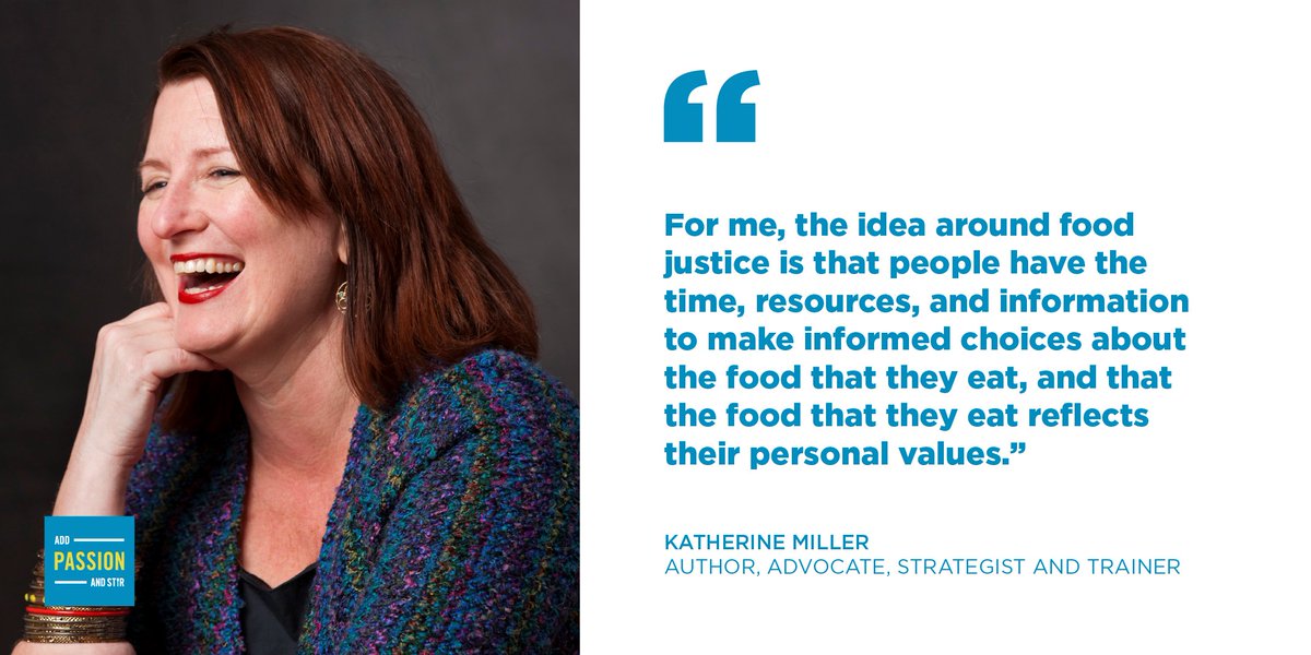 Don't miss the latest #AddPassionAndStir episode with Alicia Kennedy and @table81 Katherine Miller, discussing how we can improve our food systems and promote food justice. Listen now: bit.ly/3xkkc9n 🎙️