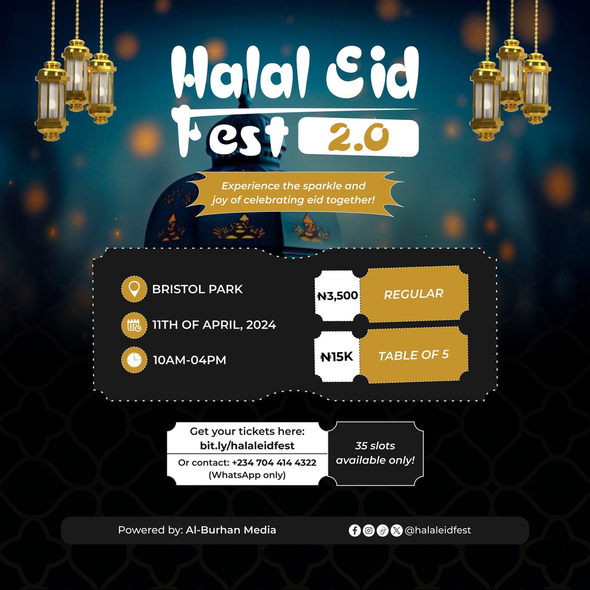 HalalEidFest's tweet photo. Finally, it is official🥳
Halal Eid Fest 2.0 is here, that time of the year to unite and feast✨
Don't miss this for anything!!!
Grab your tickets.
#halal
#halaleidfest
#everythinghalal
#LettheSunnahgoforth
#Halalfun
#Halalgames
#Akhirohstriver
#HommiesinJannah
#halal https://t.co/5EFCIZSdzk