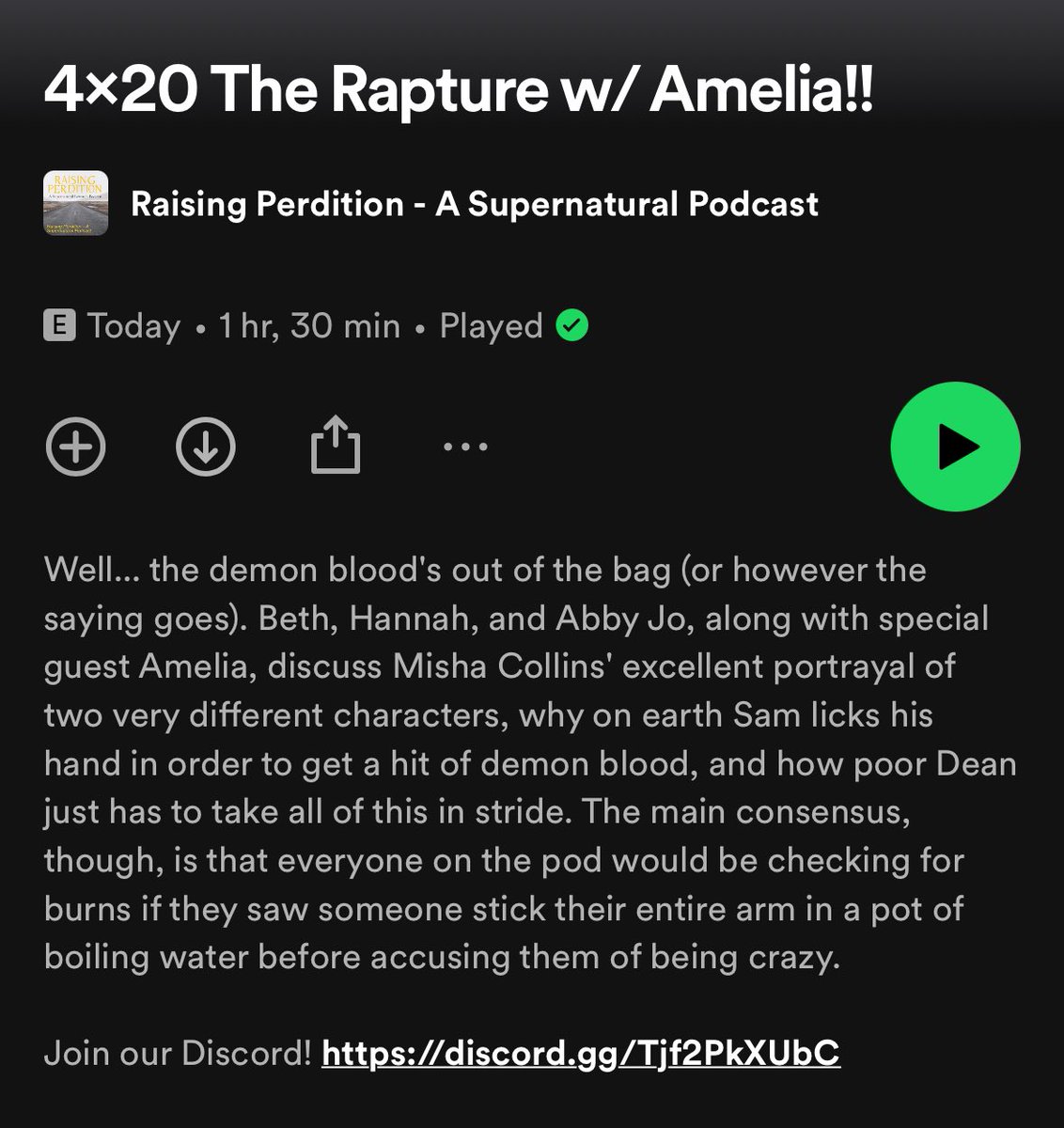 RPerditionPod's tweet image. ✨New Episode Available✨ 

This week we discuss #Supernatural episode 4x20 The Rapture 🙏🏻

Check the link in our bio to listen!
