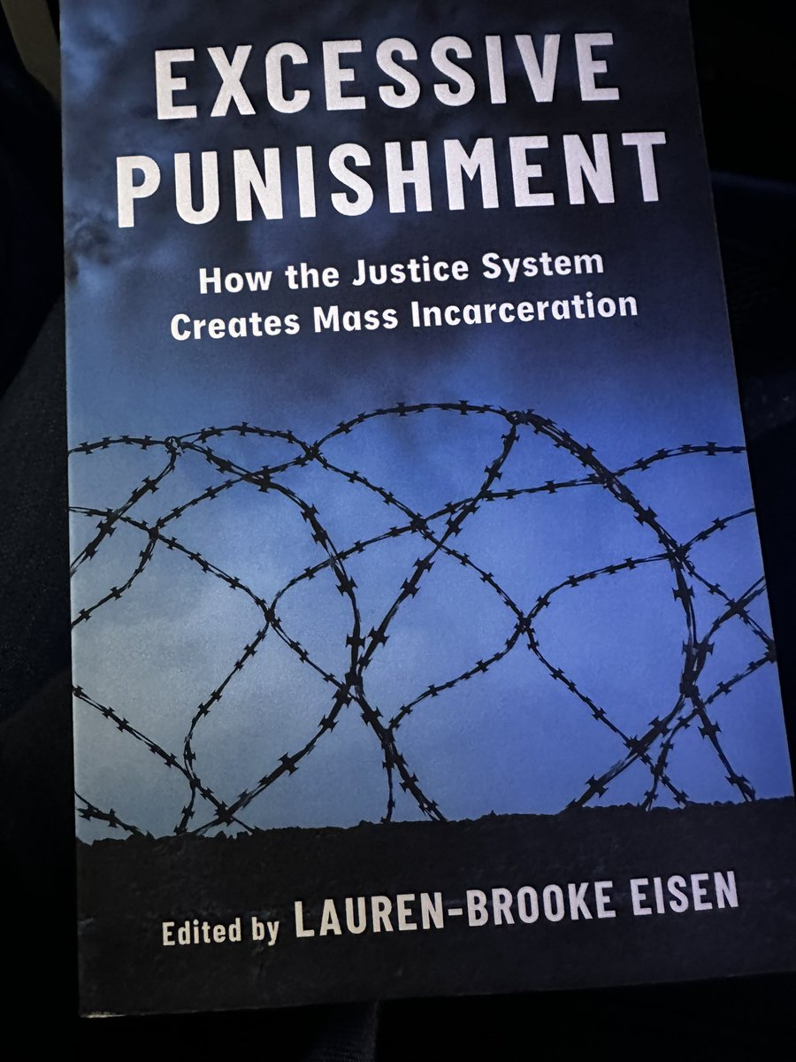 Yesterday, Excessive Punishment was released by @ColumbiaUP. This anthology explores and reimagines the U.S. justice system. I wrote about why punishing kids with adults in prison is excessive punishment. Thank you @lbeisen and the @BrennanCenter. cup.columbia.edu/book/excessive…