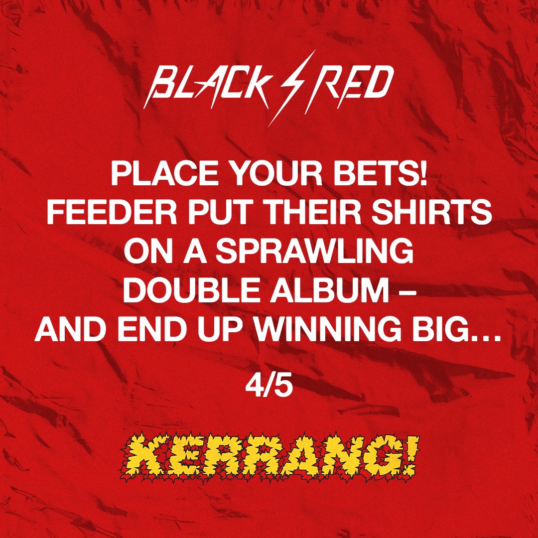 Thank you @KerrangMagazine ➡️ kerrang.com/amp/album-revi… #Feeder #Kerrang #BlackRed