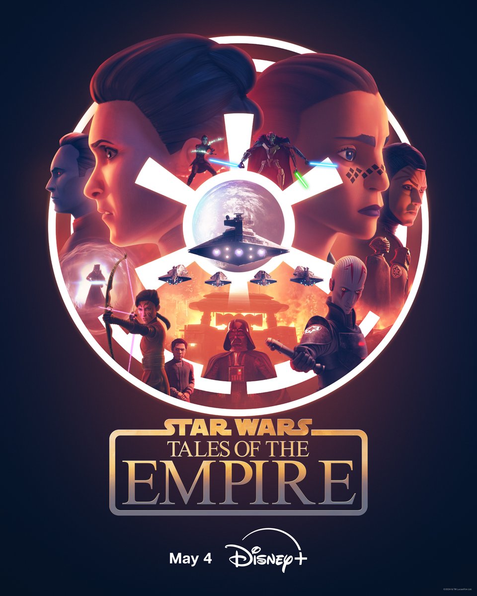 starwars's tweet image. In one month, #TalesOfTheEmpire arrives on @DisneyPlus with six all-new Star Wars Original shorts. strw.rs/6003VvgoF