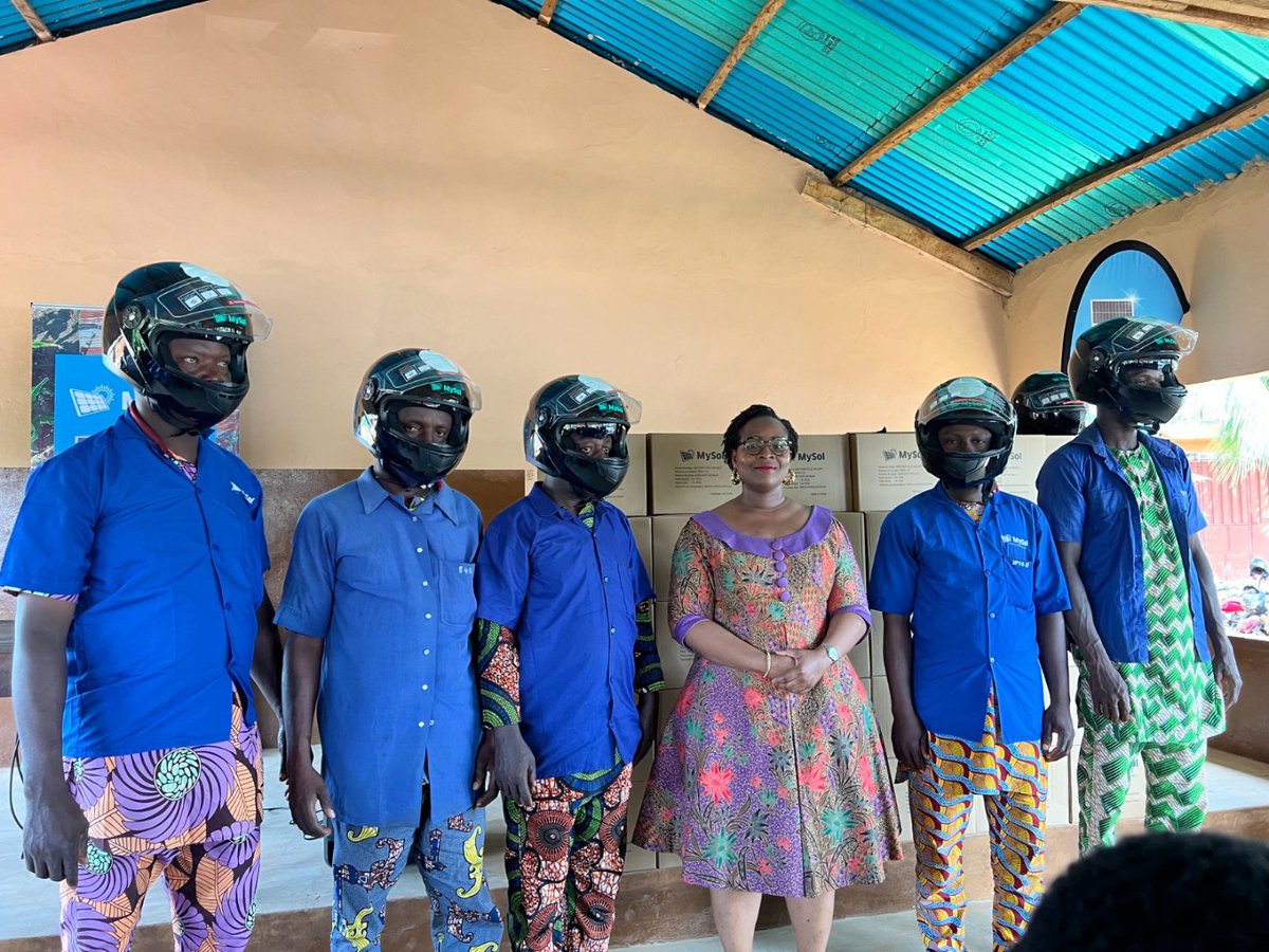 As a part of our dedication to Health and Safety, <a href="/mysolbenin/">MySol Bénin</a> recently donated approved helmets to motorcycle taxi riders in Dangbo town. The health &amp; safety of our community members are of utmost importance, which is why we continually strive to put #SafetyFirst.
#MySol