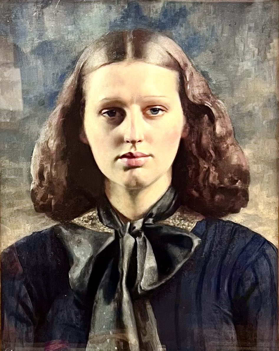The fantastically strange and arresting ‘Dorette’ by Gerald Leslie Brockhurst c 1930 is one of the gems in the collection ⁦@WattInstitution⁩ in my hometown of Greenock and can be seen as part of a small show I’ve curated entitled Wonder ⁦. Open Wed - Sat. Do visit ..
