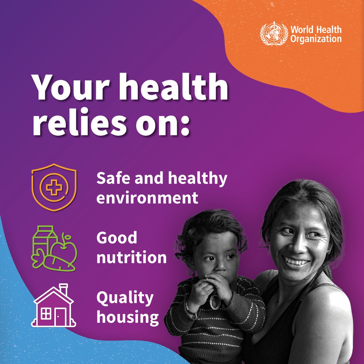 #NutritiON is the switch to ignite a better future and it's key to #PowerTheChange for #HealthForAll. It's both a marker and maker of development, pivotal in addressing emergencies, promoting #health, combating infections, and preventing non-communicable diseases. #WorldHealthDay