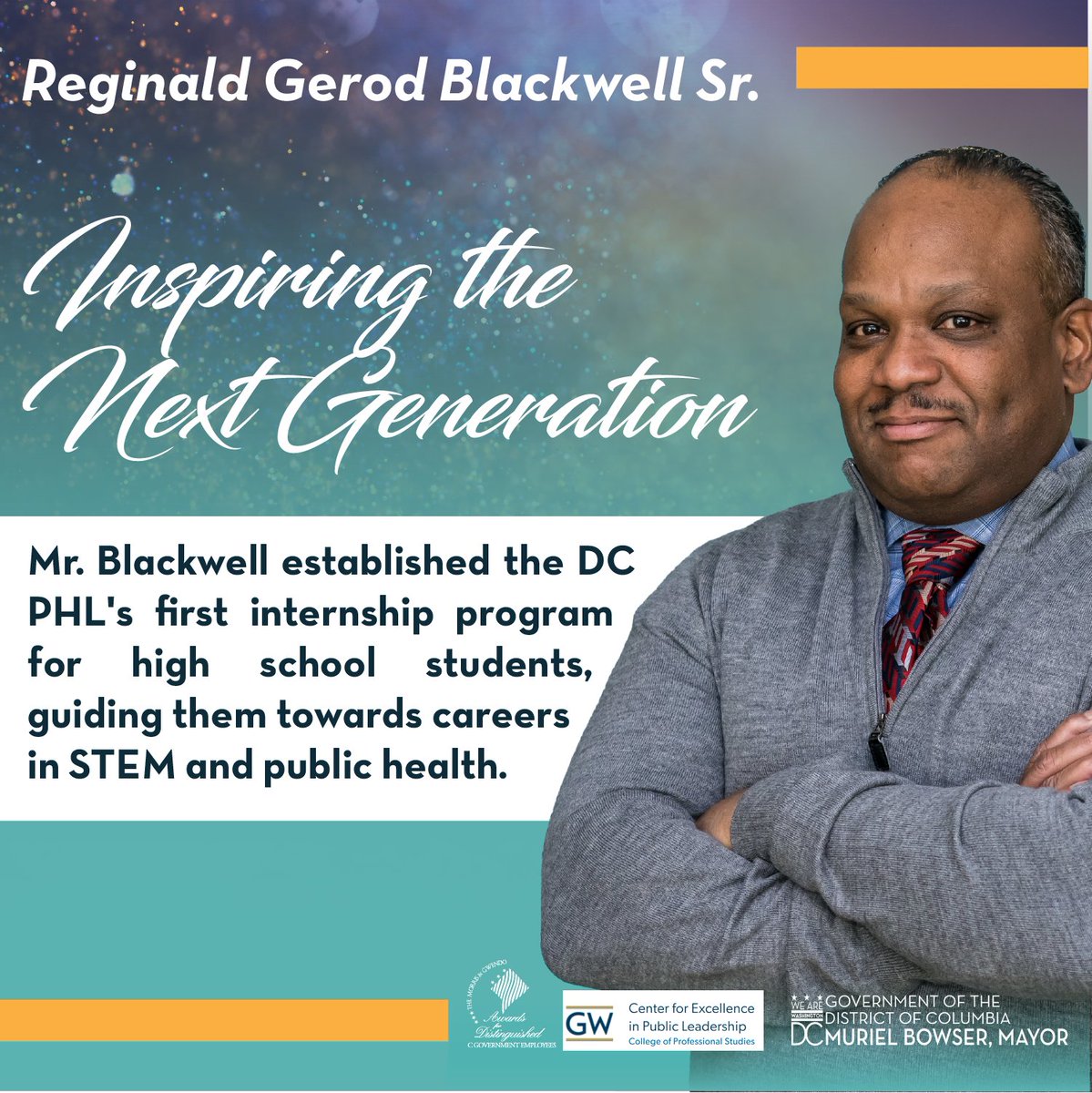 🌟 Meet Reginald Gerod Blackwell Sr., a Medical Technologist at DC Public Health Laboratory (PHL), honored for his dedication to training and mentoring the next generation of laboratory professionals. #MedicalTechnology #STEMMentorship @DCDFS