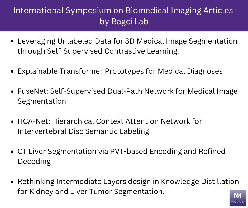 Congratulations to the BagciLab members! The following six papers were accepted for publication in IEEE ISBI 2024, and the team goes to Athens, Greece next month. Links to the articles are here: bit.ly/4cG4Yvg @IeeeIsbi #radiology #ai #medicalai #ISBI2024